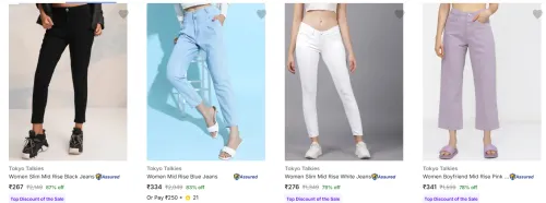 Image of Tokyo Talkies Women Jeans Starting @ ₹329