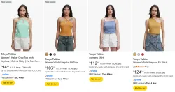 Tokyo Talkies Womens Fit Tops Starting Price @ ₹94