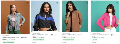 Image of Tokyo Talkies Women's Jackets starting at ₹330