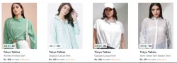 Tokyo Talkies Women shirts up to 90% Discount 
