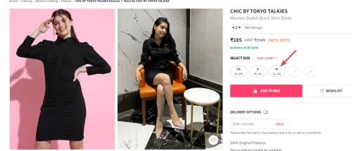 Image of CHIC BY TOKYO TALKIES Women Stylish Black Shirt Dress