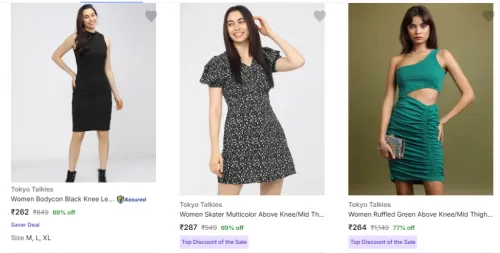 Image of Tokyo Talkies Women Stylish Dress Starting @ ₹262