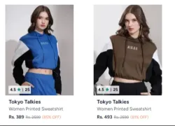 Tokyo Talkies Women sweatshirts up to 85% Discount 