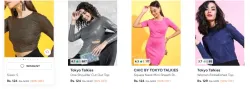 Tokyo Talkies women Top flat 90% discount 