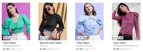 Image of Tokyo Talkies Women Top Starting at ₹199