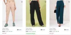 Tokyo Talkies Womens Cargos at minimum 80% Discount