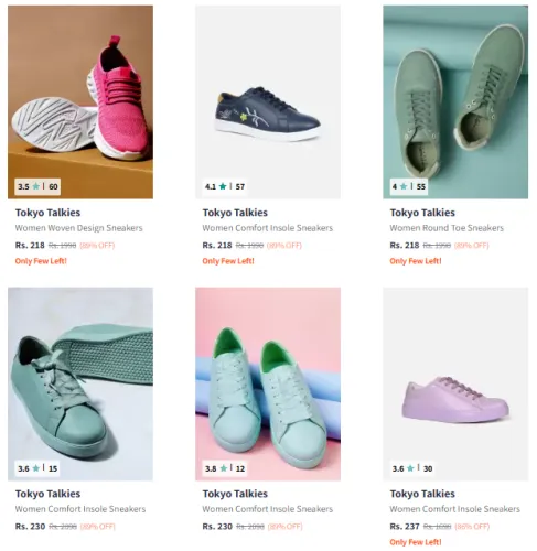 Image of Tokyo Talkies Women's Casual Shoes @ Flat 89% Discount | Start ₹218
