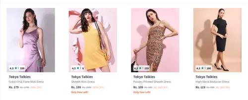 Image of Tokyo Talkies Women's Dresses at Minimum 80% Discount