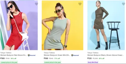 Image of Tokyo Talkies Women's Dresses at minimum 70% Discount