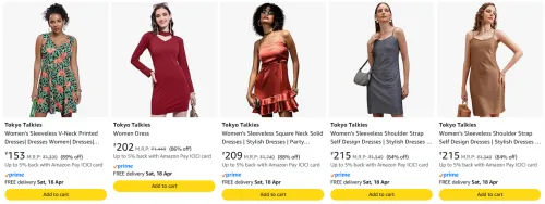 Image of Tokyo Talkies Women's Dresses at minimum 80% Discount