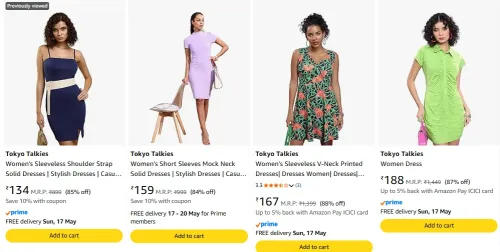 Image of Tokyo Talkies Women's Dresses Starting @ ₹134