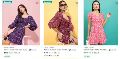 Image of Tokyo Talkies Women's Dresses upto 91% Discount