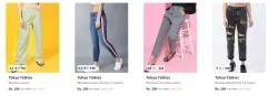 Tokyo Talkies Womens Jeans at minimum 80% Discount