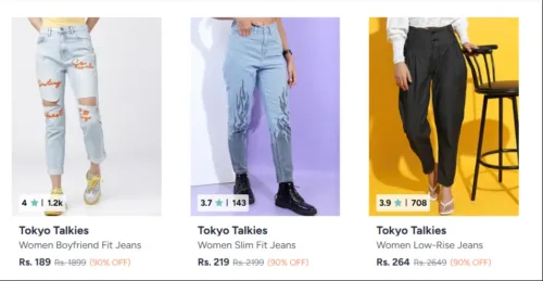 Image of Tokyo Talkies Women's jeans Starting at ₹189