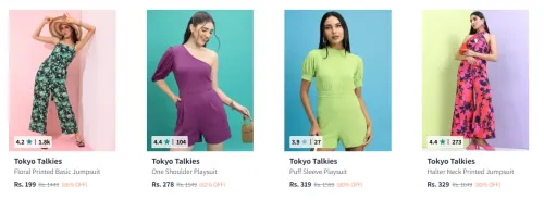 Image of Tokyo Talkies Women's Jumpsuit starting at ₹199