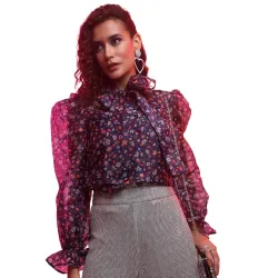 Tokyo Talkies Womens Neck Printed Tops