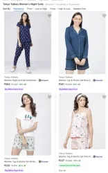 Tokyo Talkies Womens Night Suits from ₹238