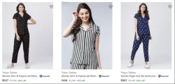 Tokyo Talkies Womens Night Suits at Minimum 60% Discount