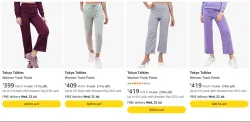 Tokyo Talkies womens Pants upto 71% discount 