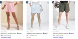 Tokyo Talkies Womens Shorts at minimum 85% Discount