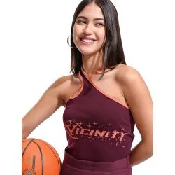 Tokyo Talkies Womens Sleeveless One Shoulder Printed Tops| Stylish