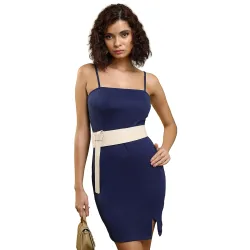 Tokyo Talkies Womens Sleeveless Solid Dresses