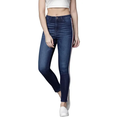 Image of Tokyo Talkies Women's Super Skinny Fit Cropped Jeans