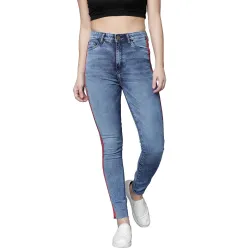 Tokyo Talkies Womens Super Skinny Fit Regular Jeans | Stretchable Mid-Rise Jeans Pant
