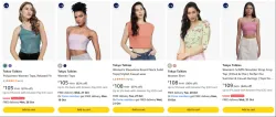 Tokyo Talkies Womens Top Starting @ ₹103