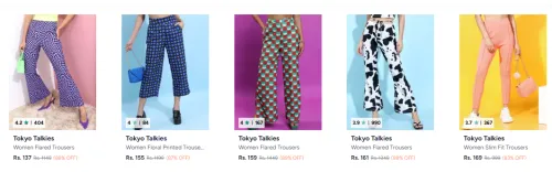 Image of Tokyo Talkies Women's Trouser Starting @ ₹137