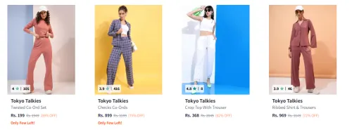 Image of Tokyo Talkies Women's Co-Ord Sets upto 89% Discount | Starting at ₹199