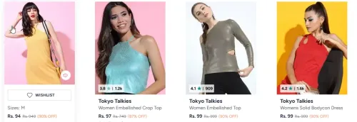 Image of Tokyo Talkies Women's dress starting at ₹94