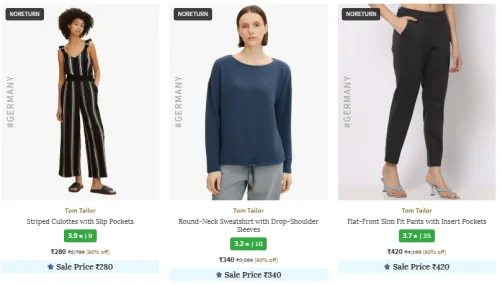 Image of Tom Tailor Women's Clothing @ Upto 90% OFF 