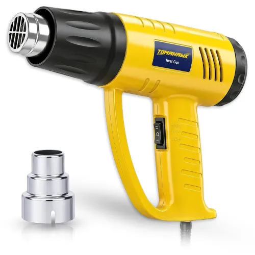 Image of TOMAHAWK T4000 Variable Temperature(190°C-700°C) Heat Gun With Nozzle – 2000W Professional Plastic Heat Gun – 2-Speed He