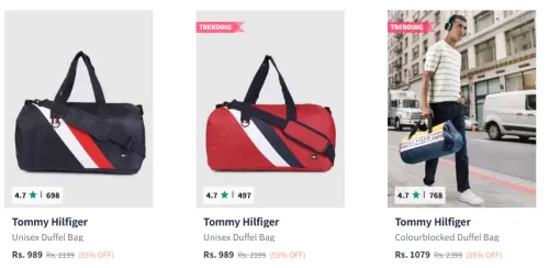 Image of Tommy Hilfiger Duffel Bag Starts @989