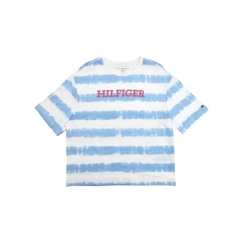 Image of Tommy Hilfiger Girls Logo Regular-Fit Cotton T-Shirt