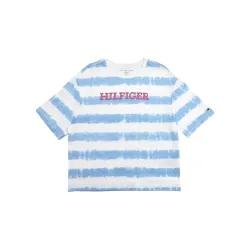 Tommy Hilfiger Girls Logo Regular-Fit Cotton T-Shirt