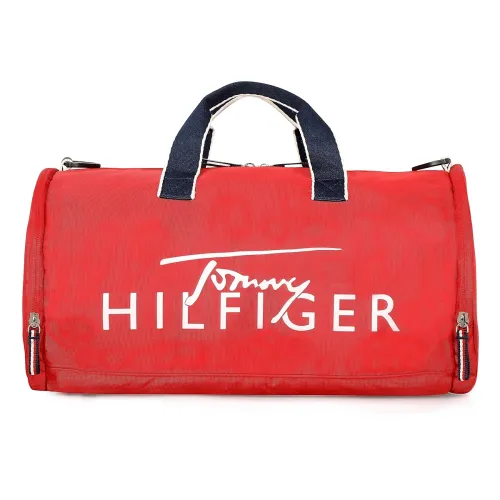 Image of Tommy Hilfiger Kamryn Men’s Gym Bag, Polyester, Red