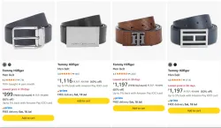 Tommy Hilfiger Men Belt upto 60% Discount