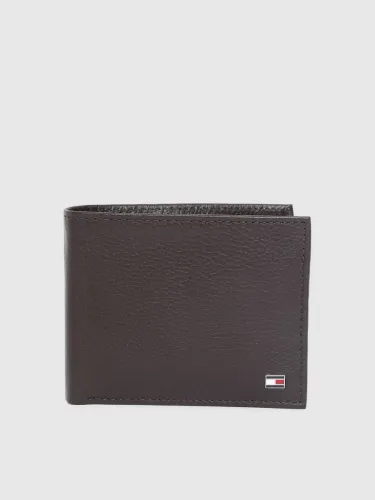 Image of TOMMY HILFIGER  Men Brown Genuine Leather Wallet 