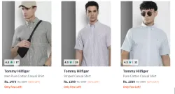 Tommy Hilfiger men Fashion Shirt Minimum 60% Discount 