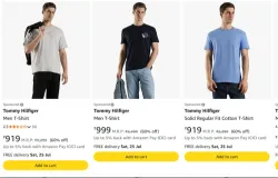 Tommy Hilfiger Men T-Shirt Upto 60% OFF