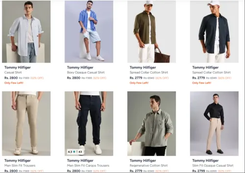Image of Tommy Hilfiger Men's Clothing at minimum 62% Discount