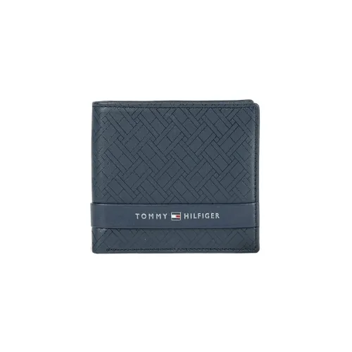 Image of Tommy Hilfiger Men's Genuine Leather Passcase Wallet Berkane - Navy
