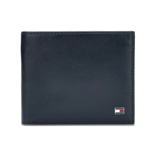 Image of Tommy Hilfiger Men's Global Coin Wallet Elkhom - Navy | 1 Coin Pocket