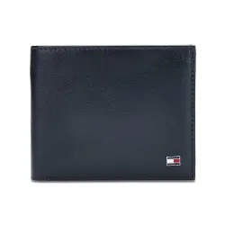 Tommy Hilfiger Mens Global Coin Wallet Elkhom - Navy | 1 Coin Pocket