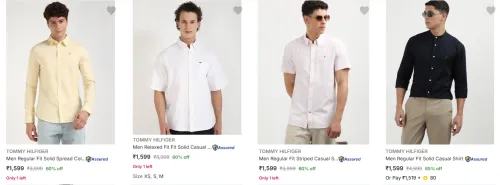 Image of Tommy Hilfiger Men's Shirts upto 65% Discount
