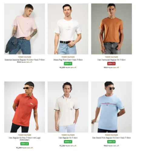 Image of TOMMY HILFIGER Men's T-shirts Up to 65% Discount