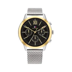 Tommy Hilfiger Morrison Black Dial Silver Stainless Steel