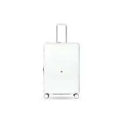 Tommy Hilfiger Mid-Size Luggage Patrick - Off White | Check-in Trolley Bag with TSA Lock | 360° Spinner Wheels | Telesco